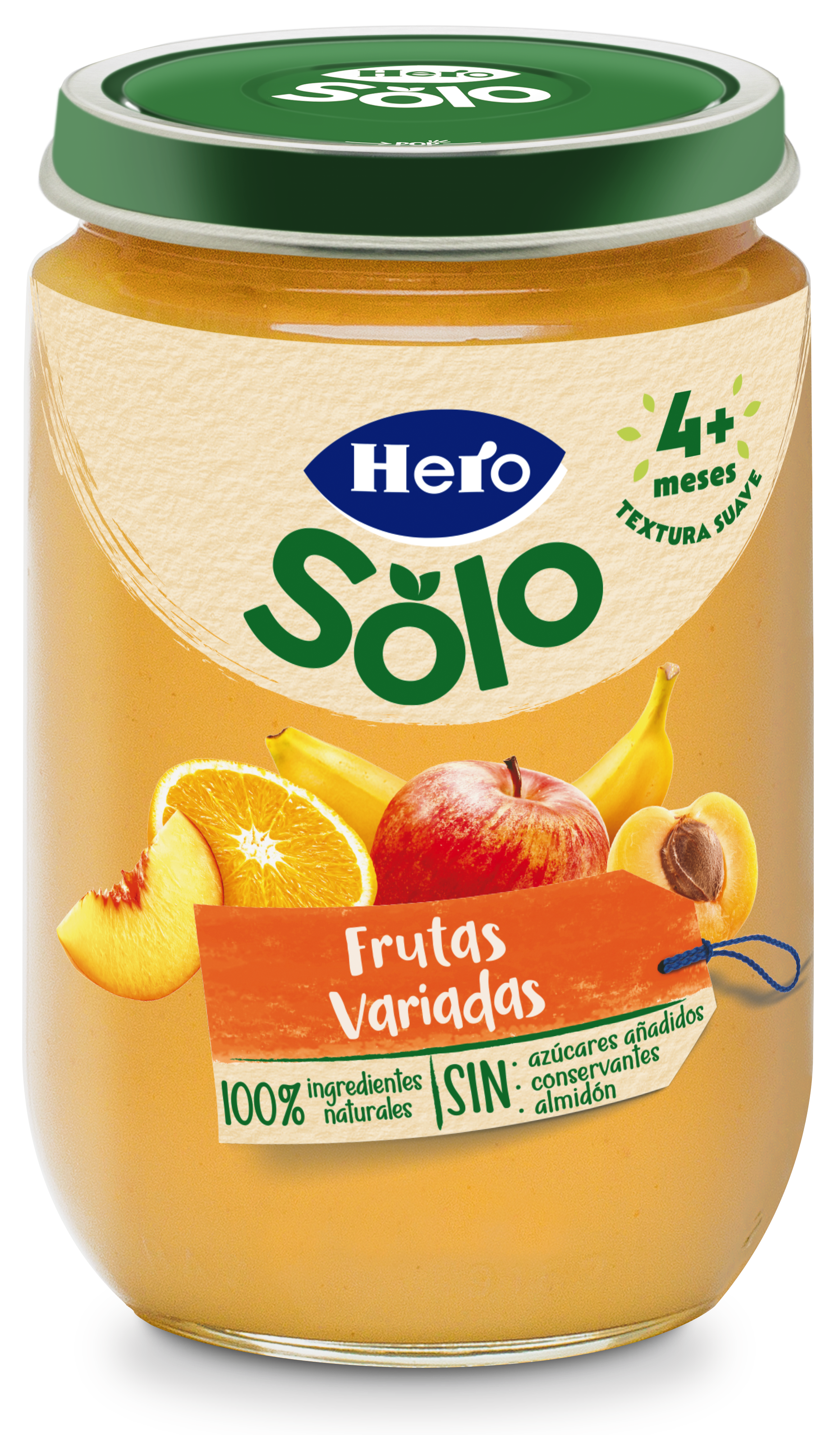 Tarro Hero Solo frutas variadas desde 4 meses 190g