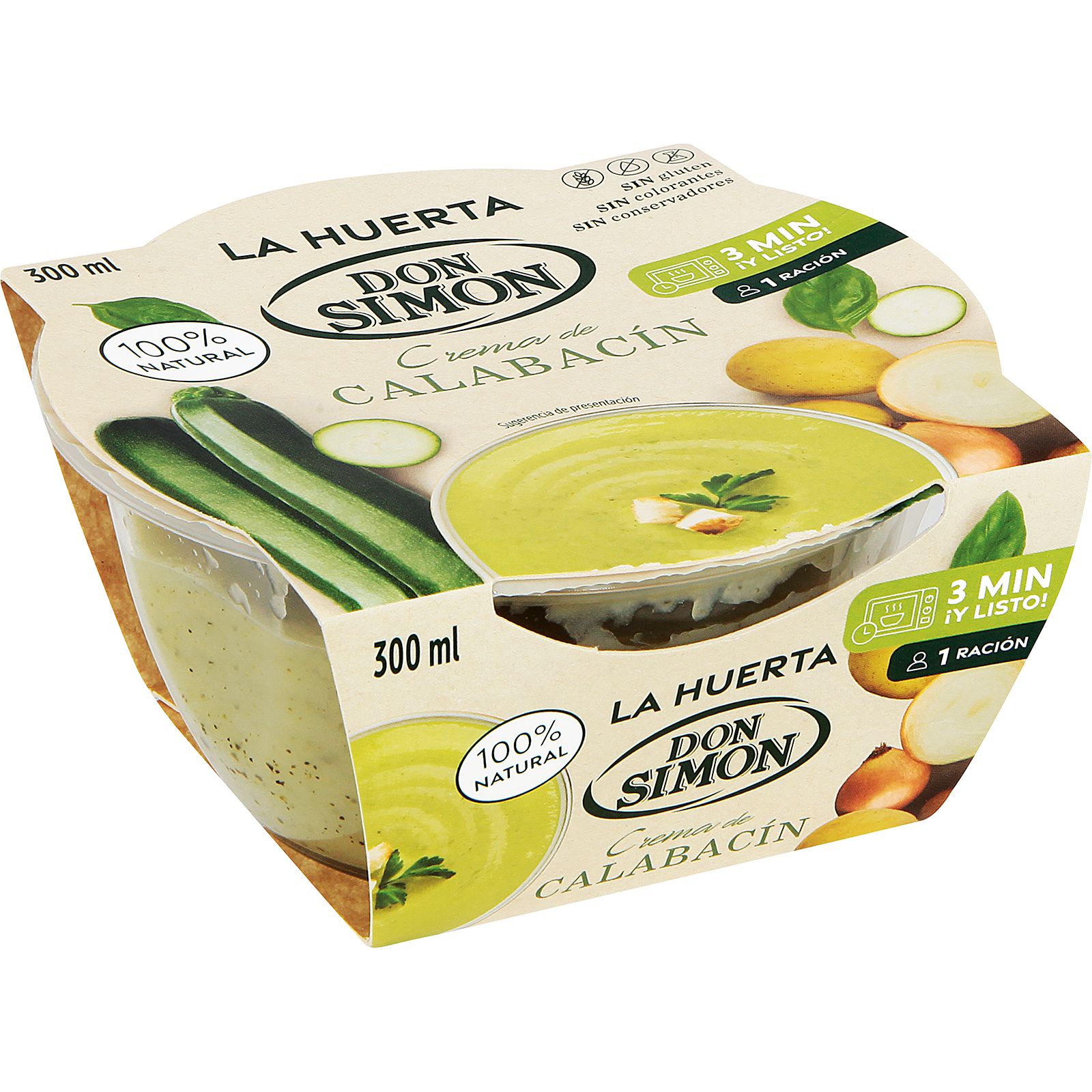 Crema de calabacín La Huerta Don Simon 300ml