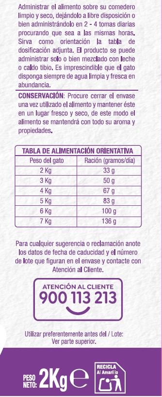 Alimento completo para gato Meque carne verdura pescado 2kg