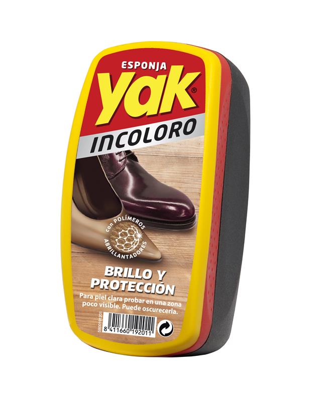 Esponja de calzado Yak brillo incoloro