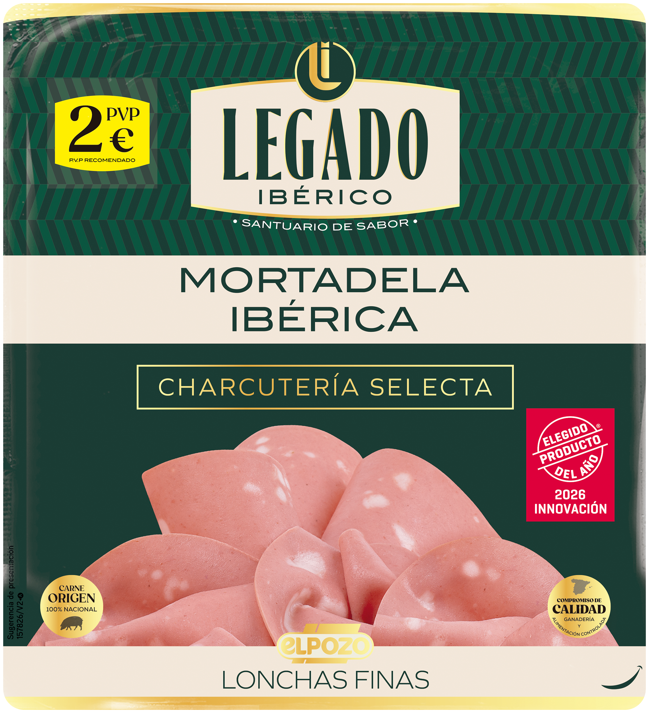 Mortadela ibérica en lonchas finas Legado Ibérico 150g